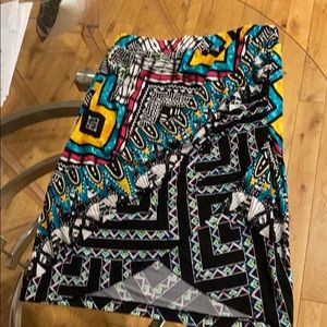 2B tribal print skirt